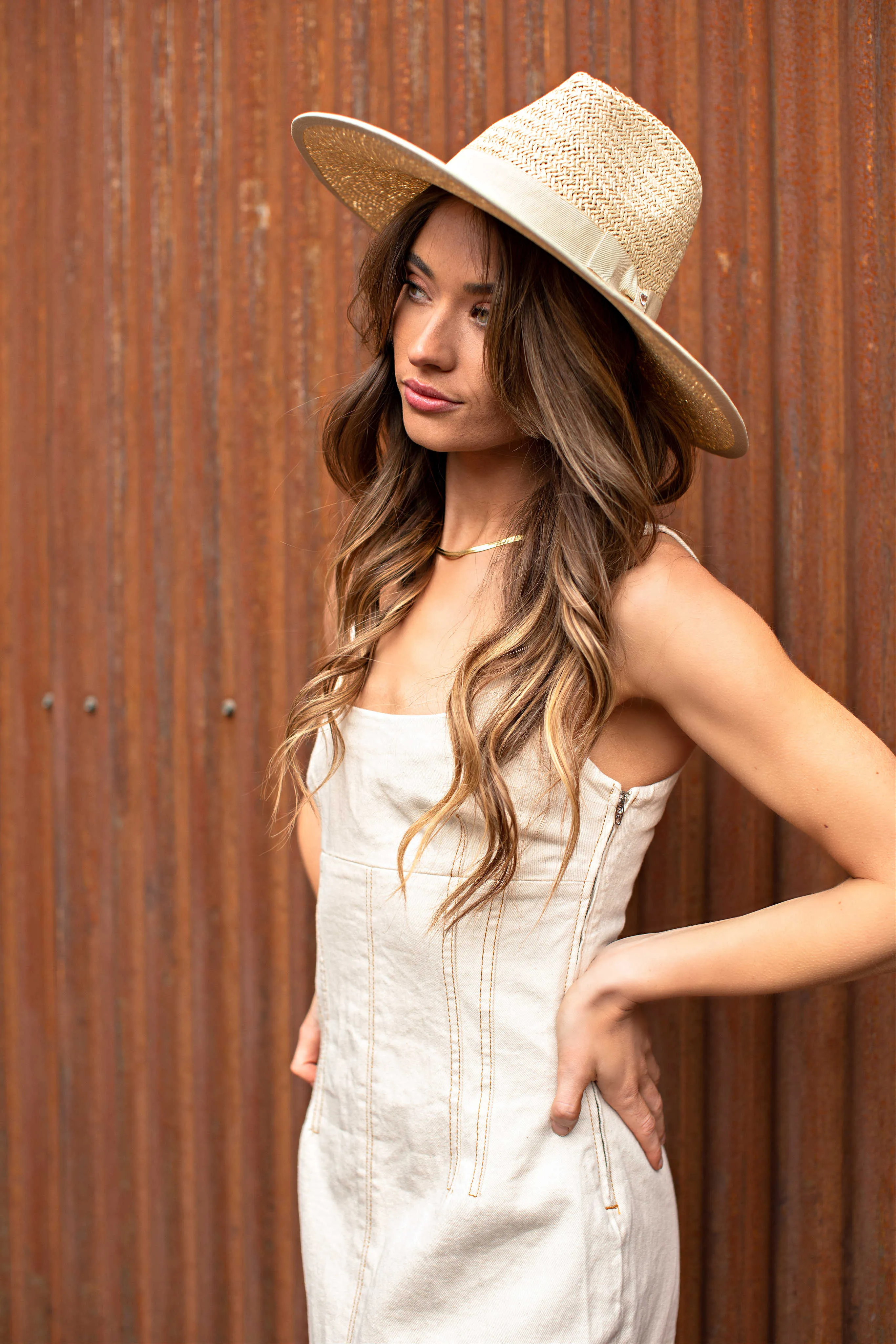 BEST SELLER!! The Palm Desert Straw Panama Hat in Light