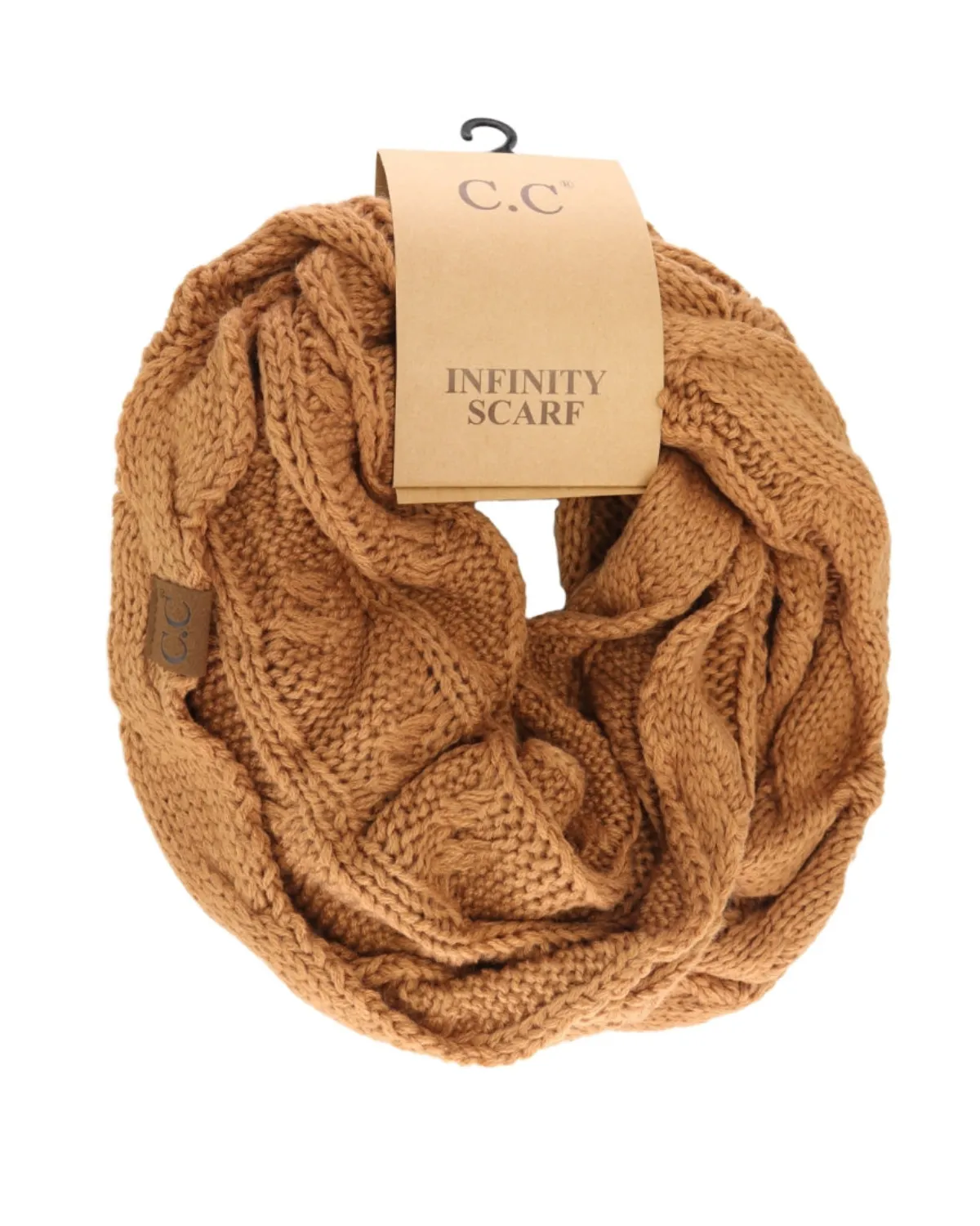 C.C. Cable Knit Infinity Scarf (More colors available) - Sf-800