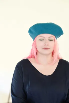 Classic Beret Turquoise