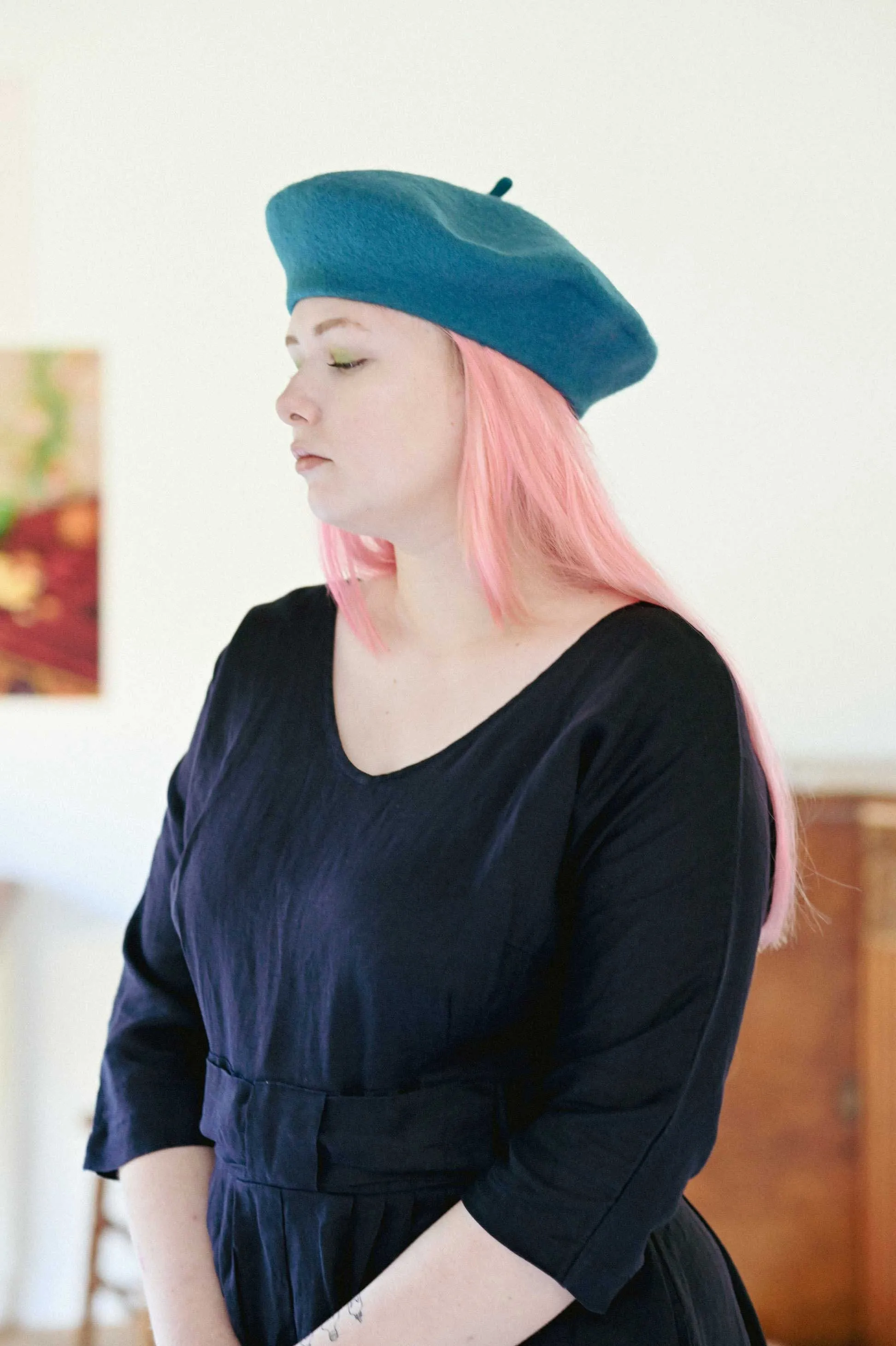 Classic Beret Turquoise