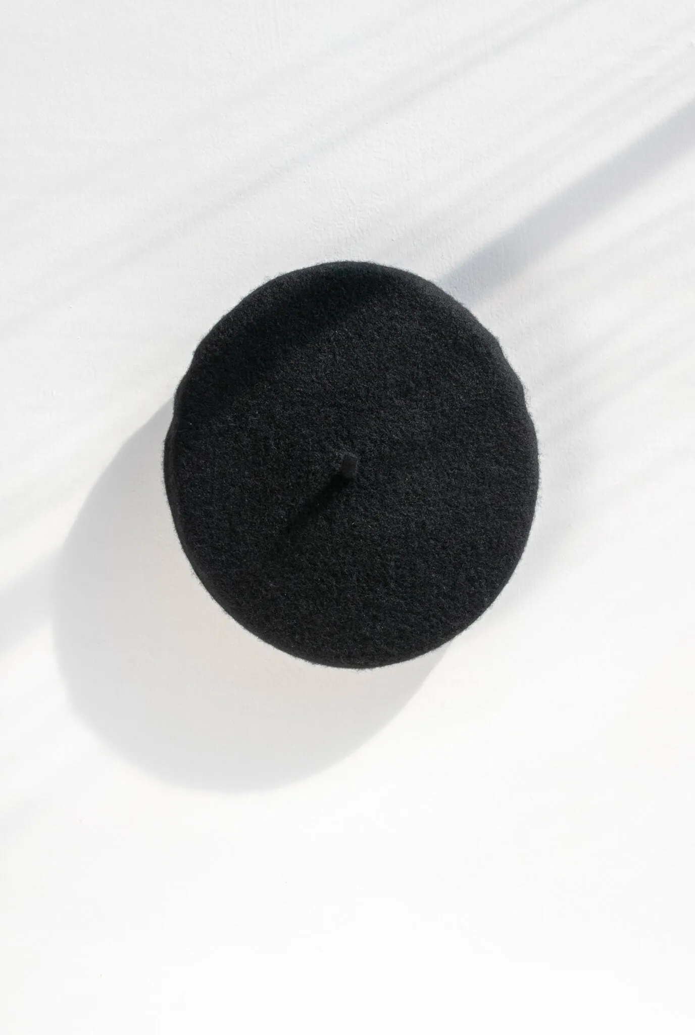 Classic Wool Beret - Black