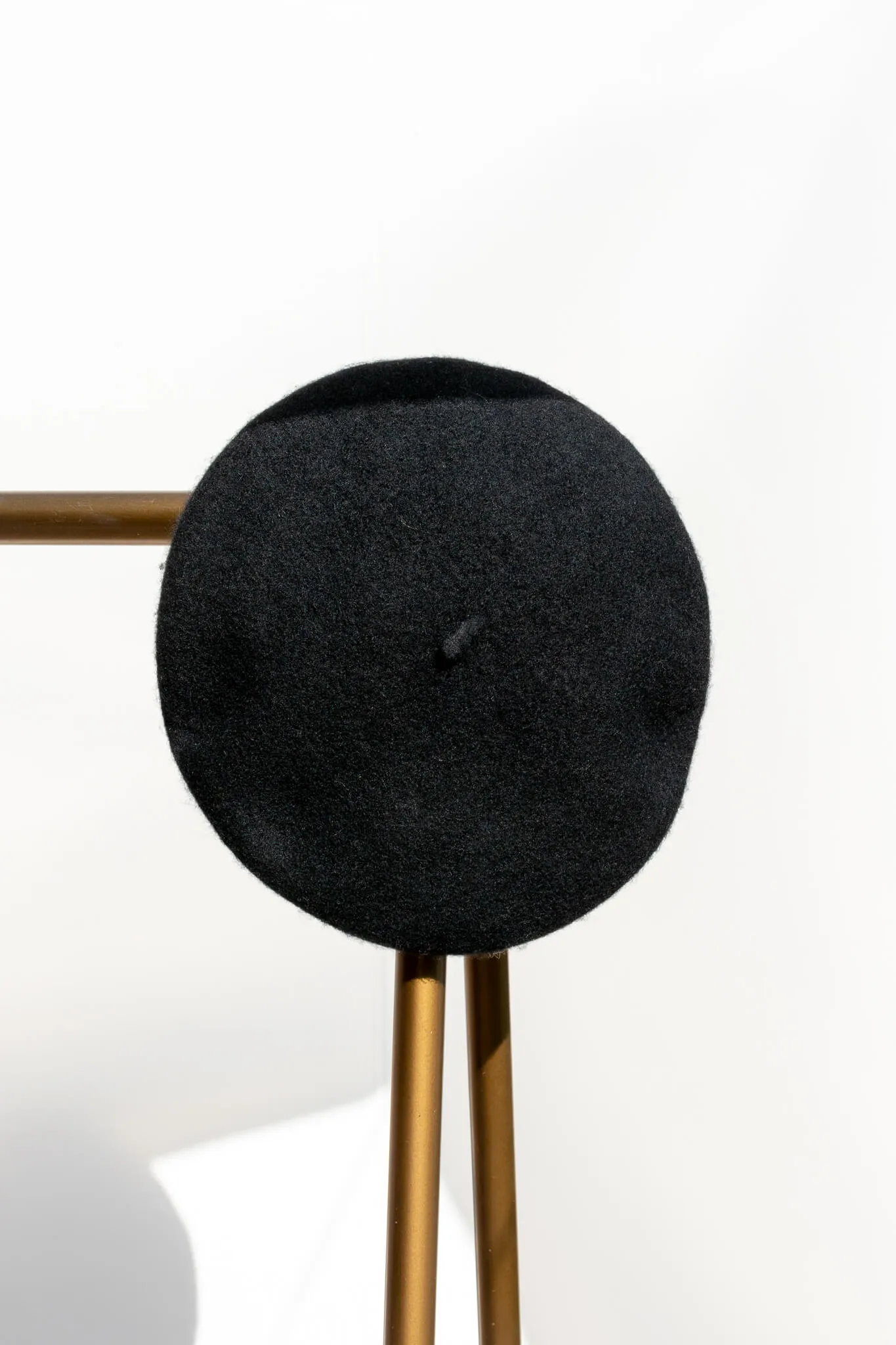 Classic Wool Beret - Black