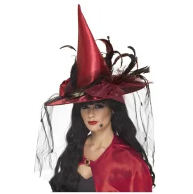 Deep Red Witch Hat