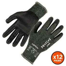 Ergodyne 18036 #7070 12-pair 2XL Green ANSI A7 Nitrile Coated CR Gloves