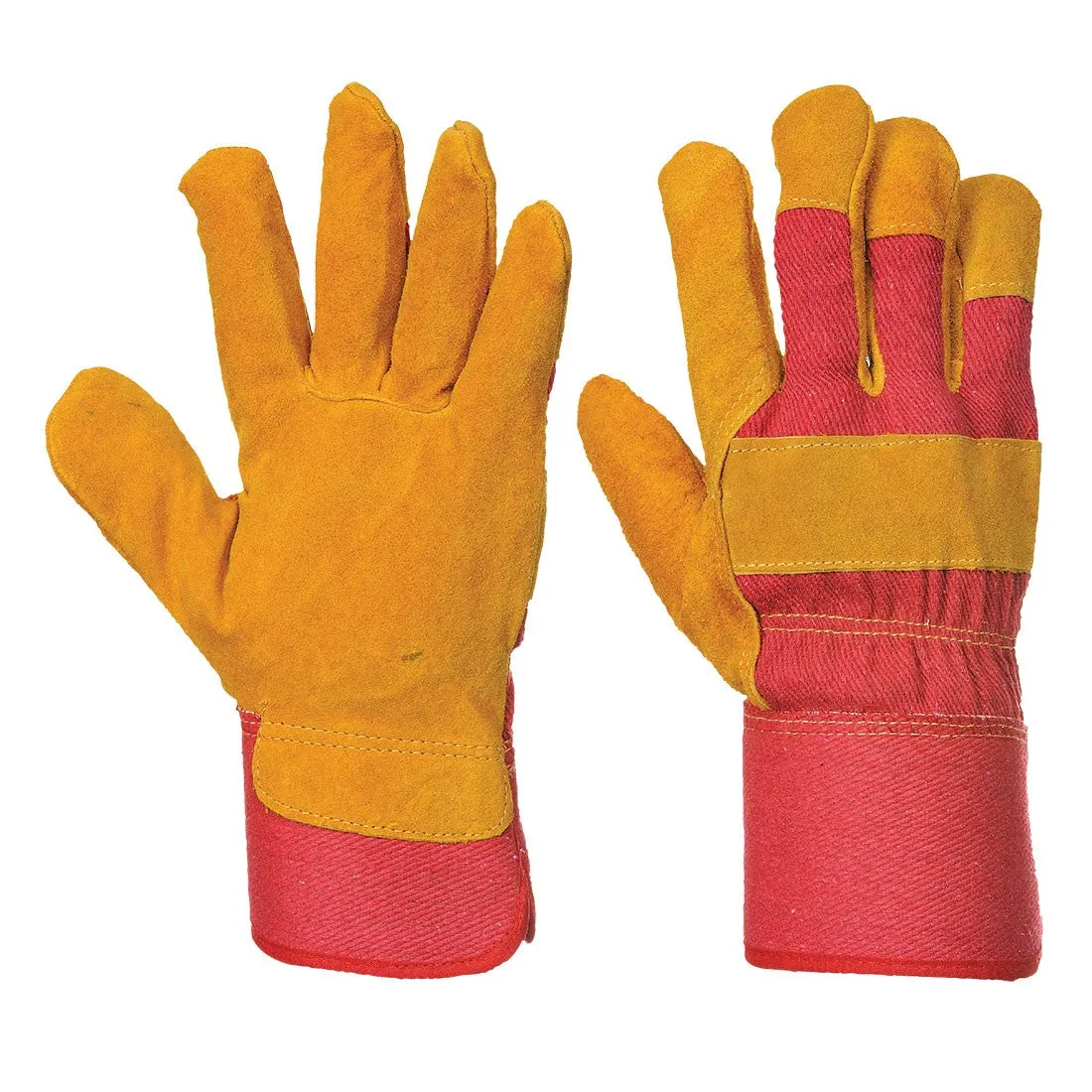 Fleece Lined Rigger Gloves - Work Glove for Men - Can be used for Winter, Ski, Driving, Garden Working, Construction (Extra Large, Red, 12 Pairs)