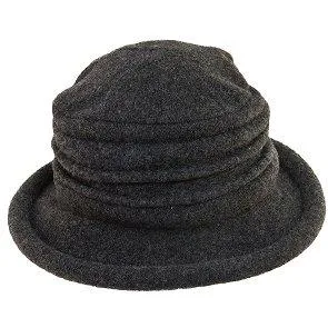 Genevra - Scala LW399 Walnut Crushable Boiled Wool Cloche Hat