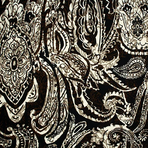 Henna Paisley in Brown Eternity Scarf