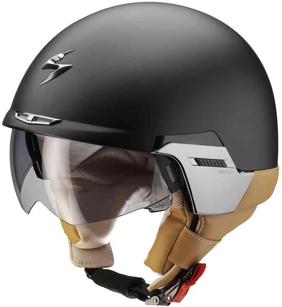 Jet helmet Exo 100 Padova II Scorpion, black matt