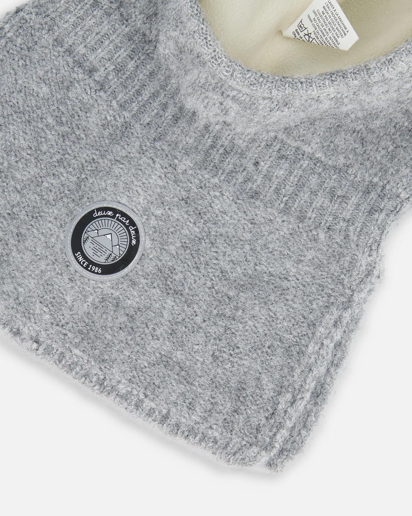 Knit Balaclava Light Gray by Deux par Deux