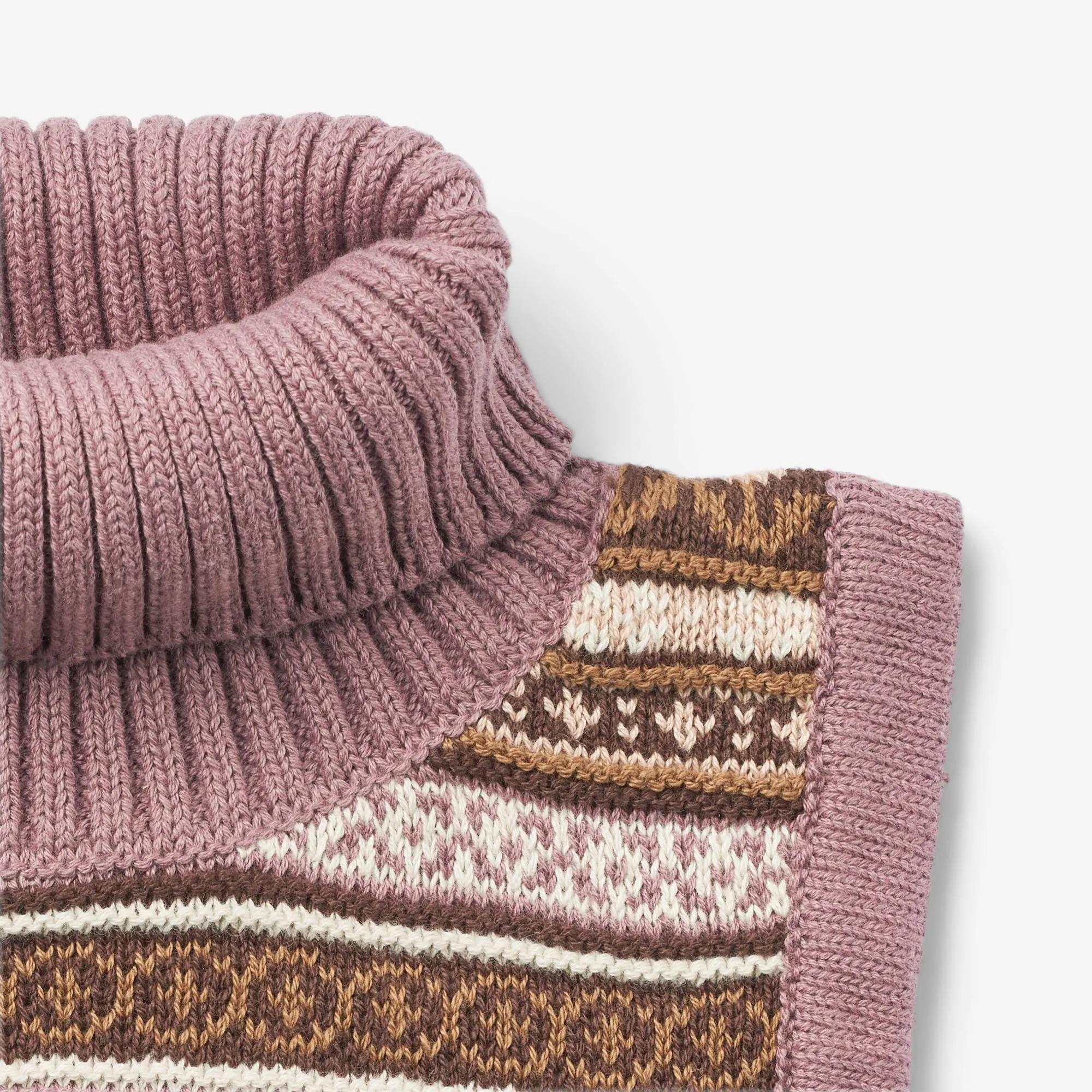 Knitted Neckwarmer Lollo - lavender dawn