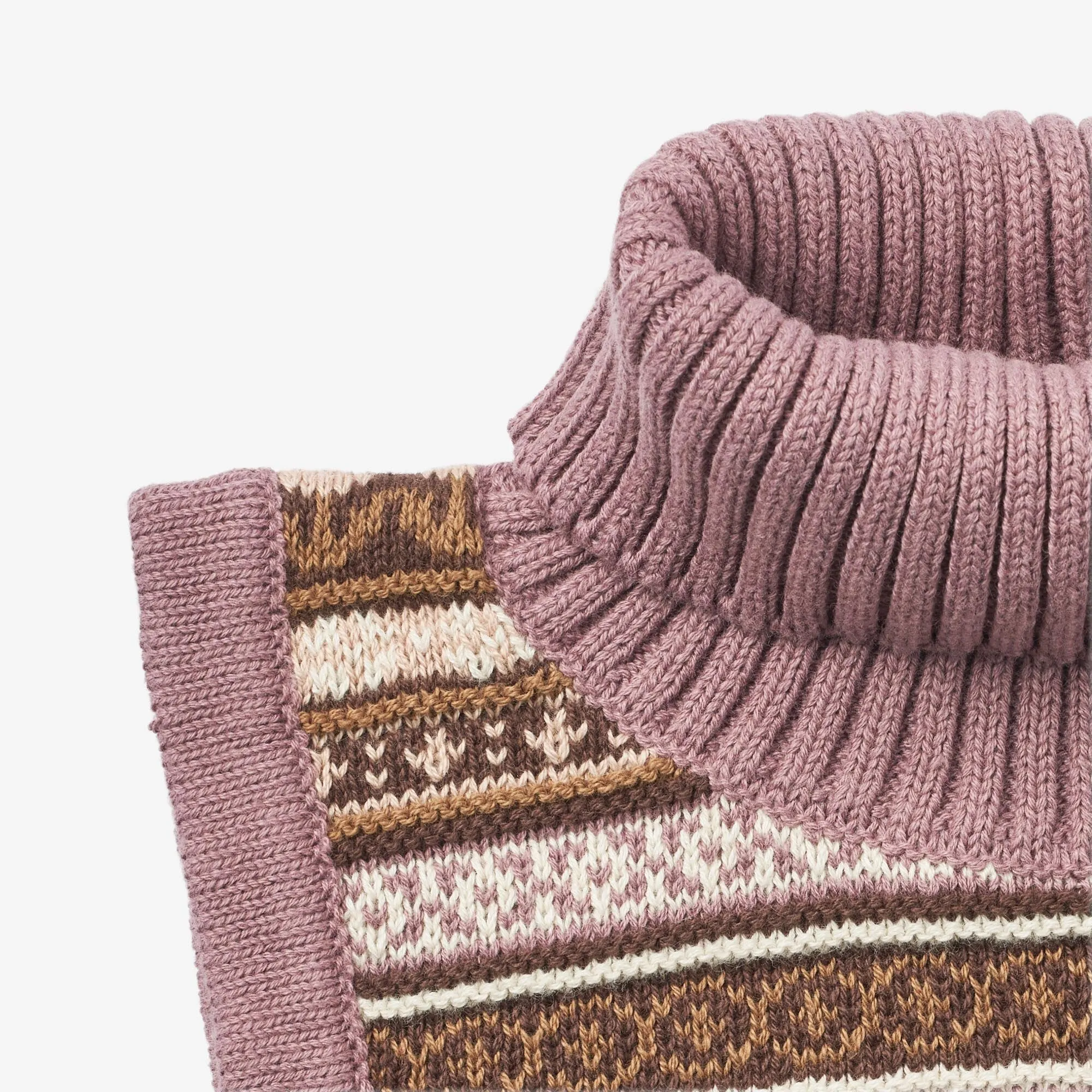 Knitted Neckwarmer Lollo - lavender dawn