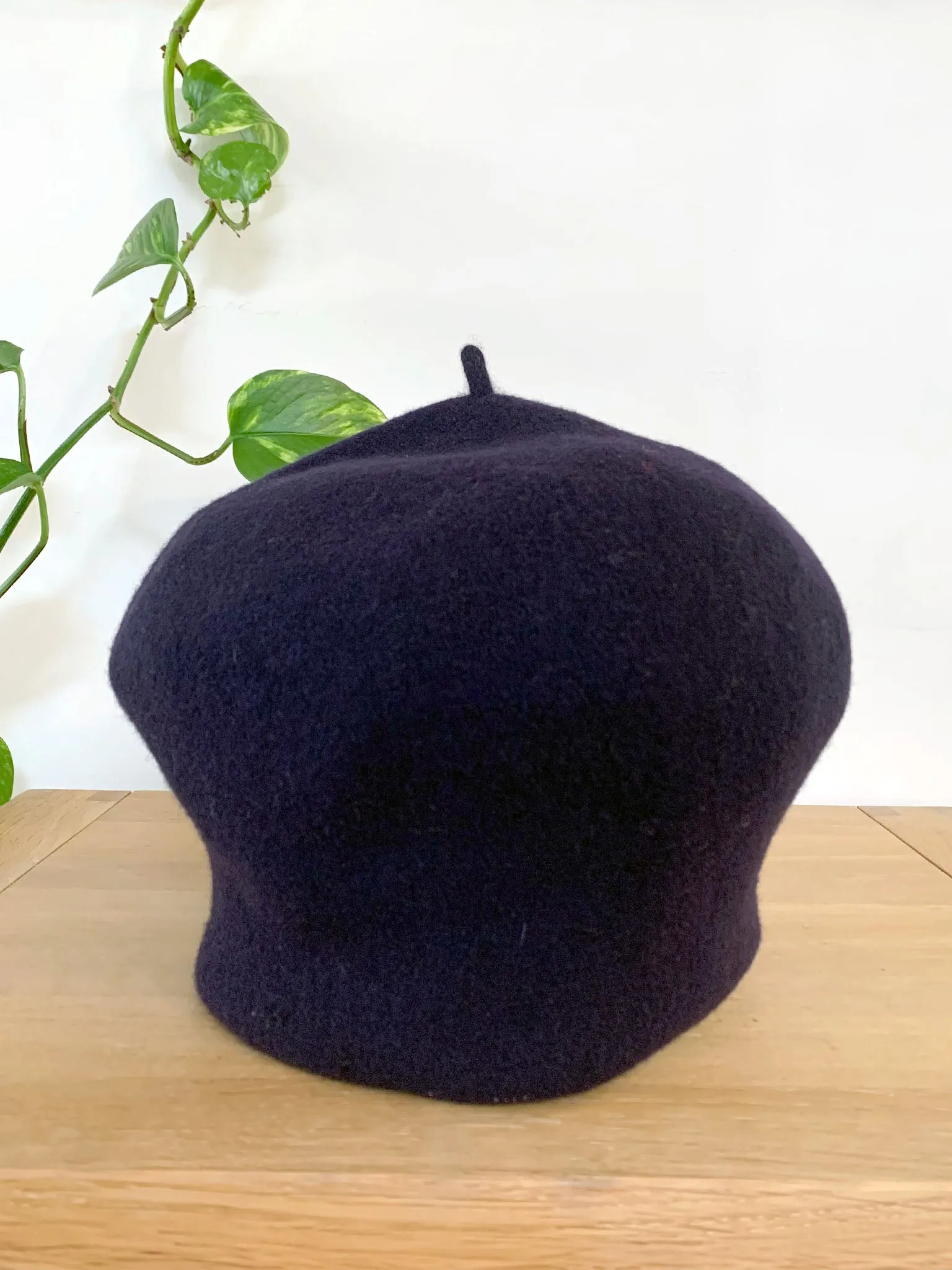 KOPKA Roll Up Woollen Beret - Navy