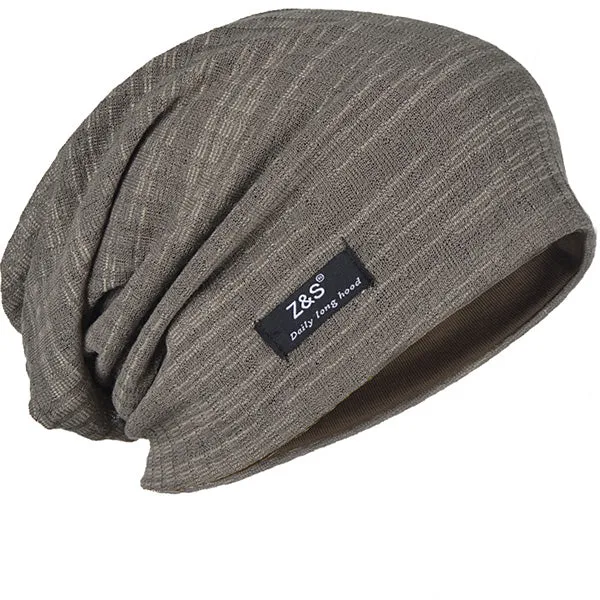 Men Slouch Hollow Beanie Thin Summer Cap  B018H