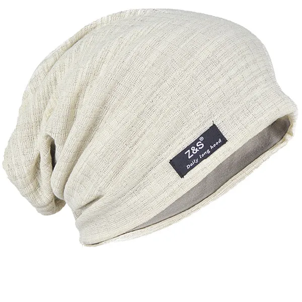 Men Slouch Hollow Beanie Thin Summer Cap  B018H