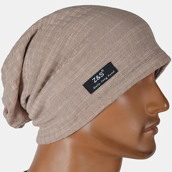 Men Slouch Hollow Beanie Thin Summer Cap  B018H