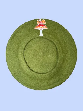 Olive Mushroom Beret