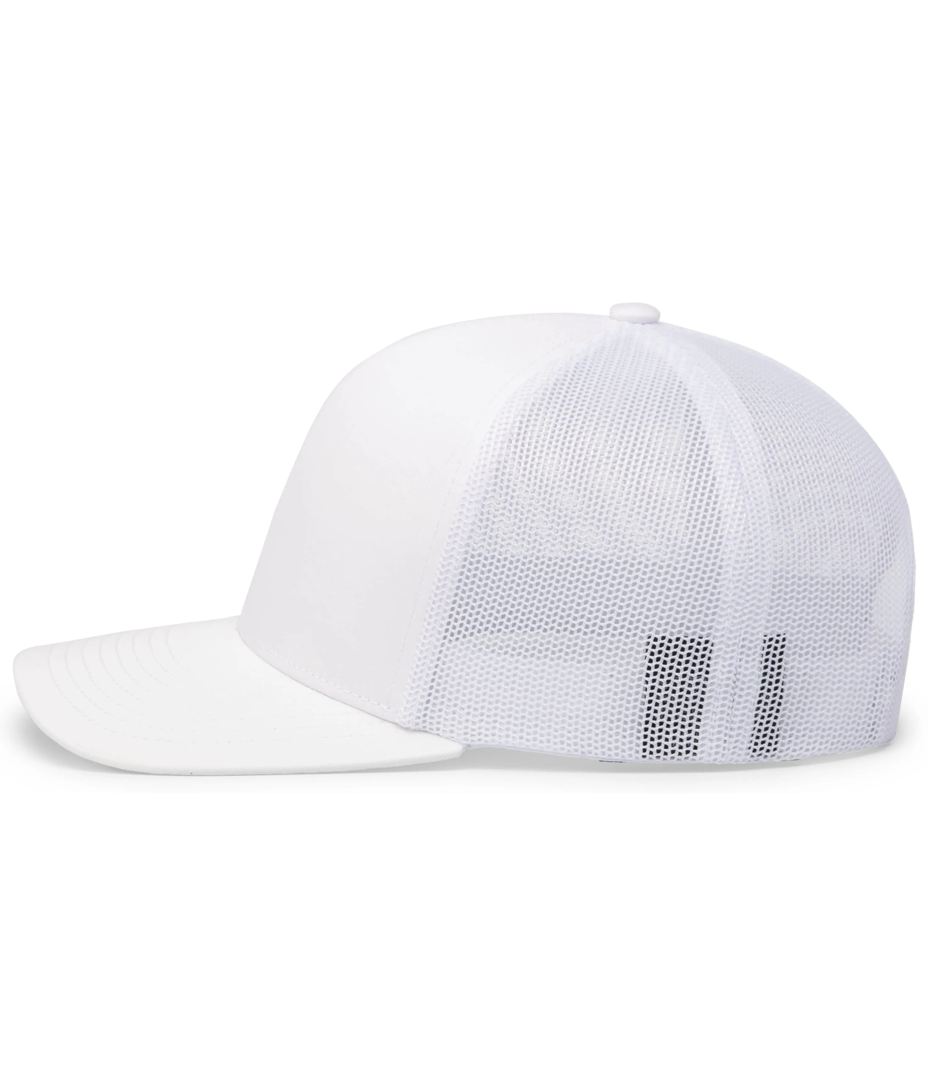 Pacific Headwear Trucker Snapback Cap - White