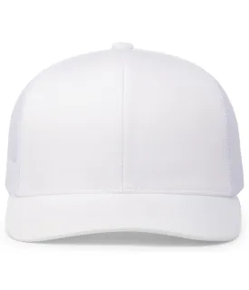 Pacific Headwear Trucker Snapback Cap - White