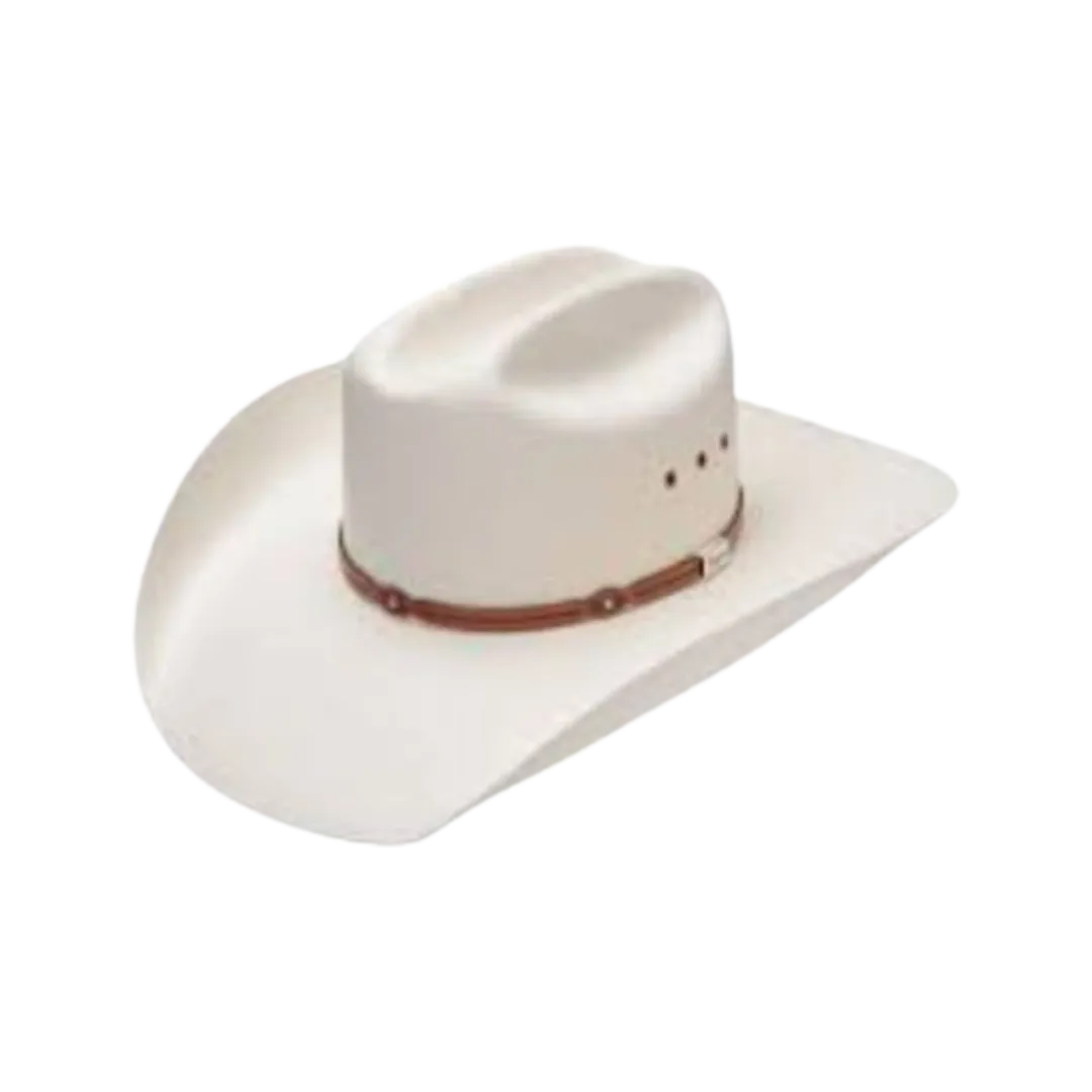 Resistol Hats 10x Trifecta White Leather Sweatband Hat