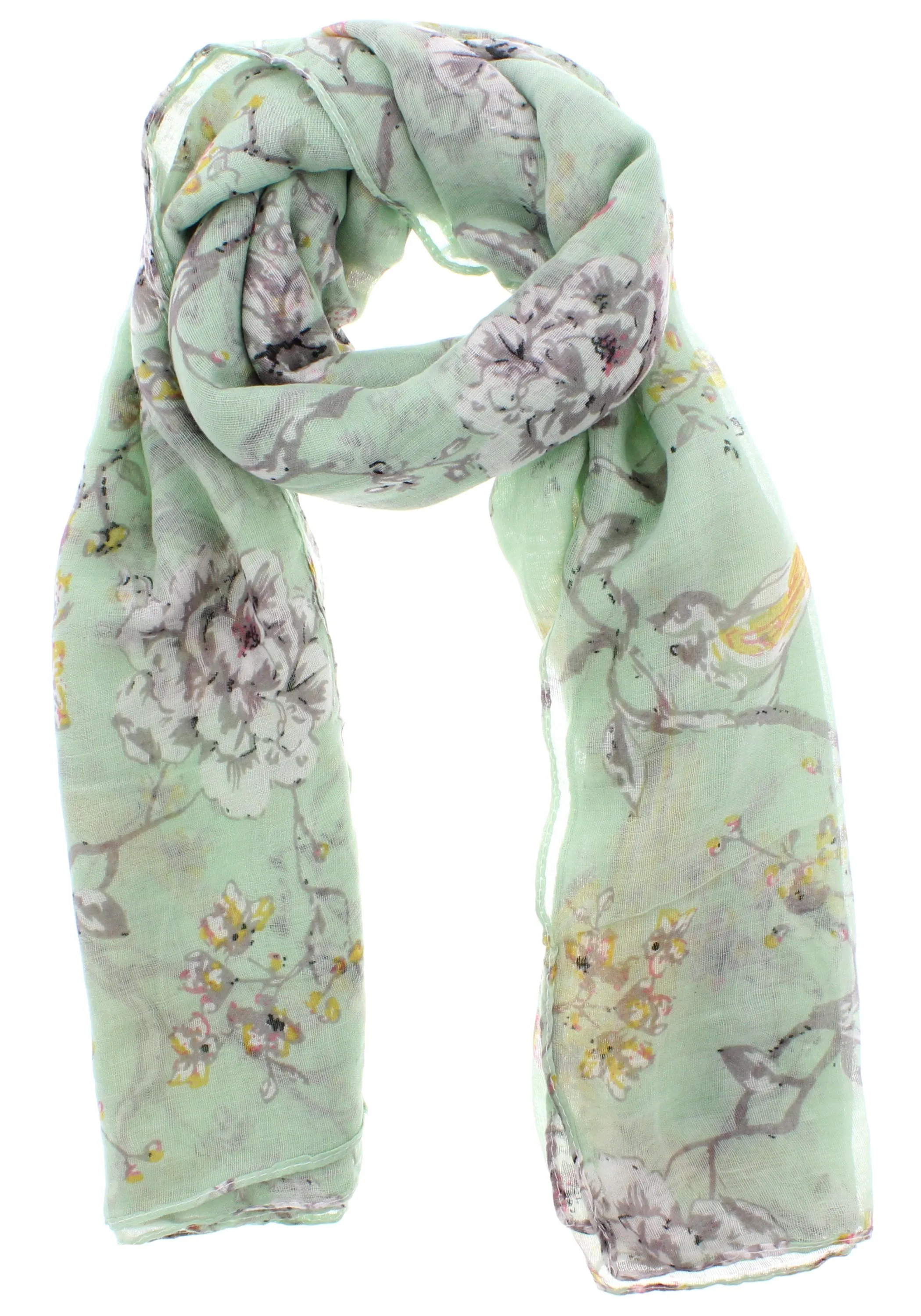 Robins, Trees & Flowers Scarf