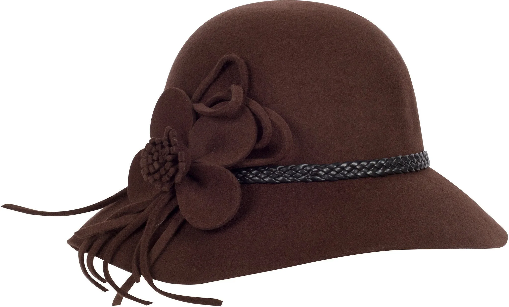 Sakkas Gloria Vintage Style Wool Cloche Hat