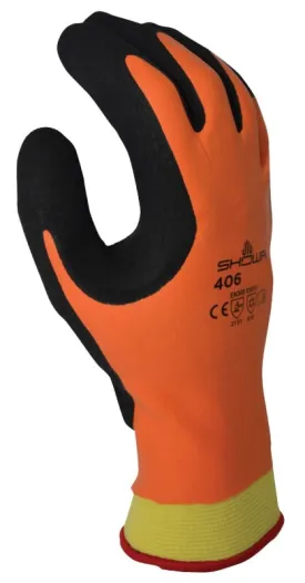 Showa 406L-08.RT Gloves, L, Orange :PR: QUANTITY: 1