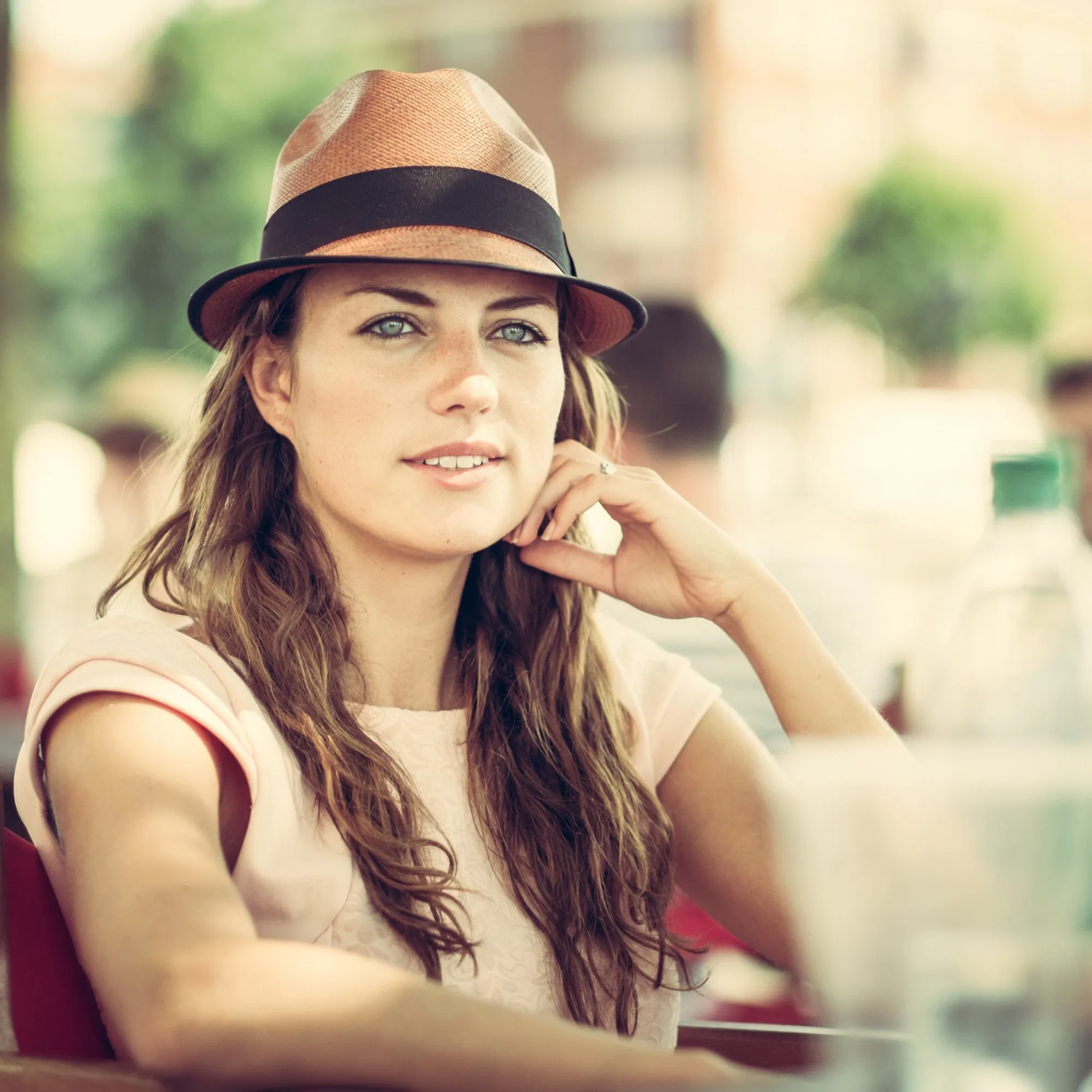 Trilby Panama - Burnt Orange (Ladies)