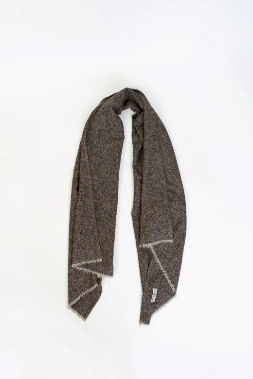 Turf Snowstorm Irish Tweed Scarf