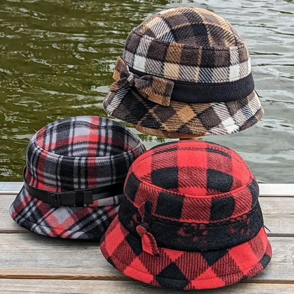 Winter Bucket Hat sewing pattern and instructions, digital format